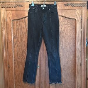 Abercrombie & Fitch high rise split hem skinny jean